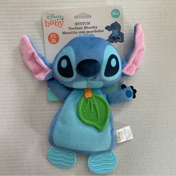 Disney Baby Stitch Teether Blanky & Blue RaZberry Teether - Picture 2 of 15